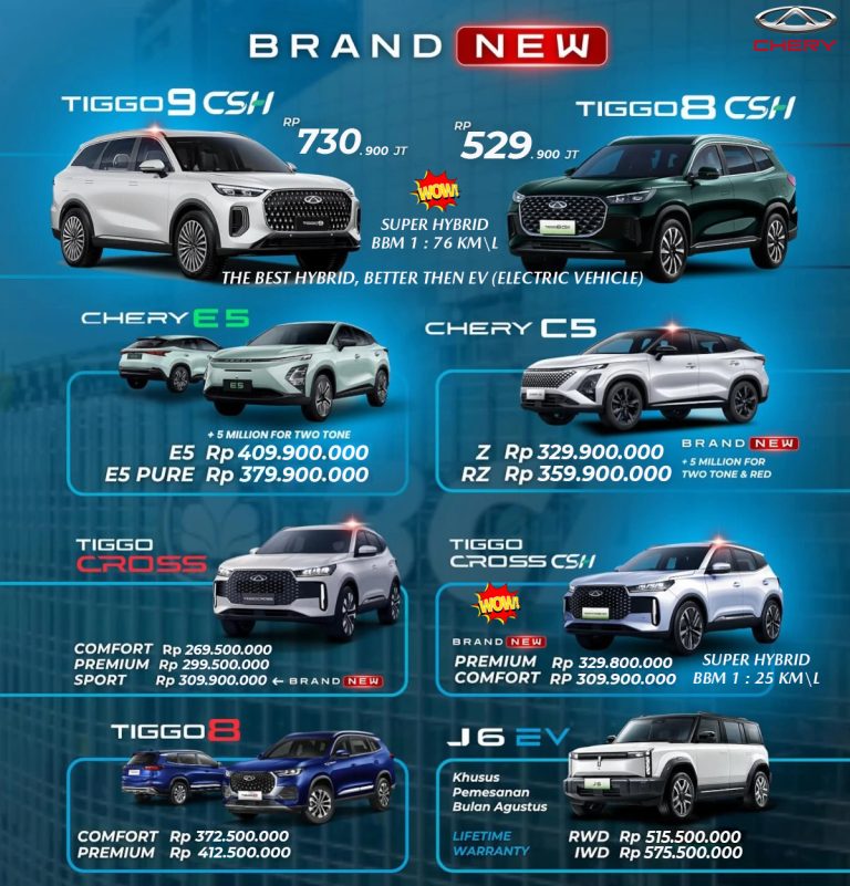 Pricelist Chery Semarang, Pricelist Chery Jateng