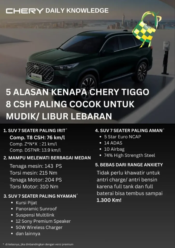 5 alasan tiggo 8 csh paling cocok untuk mudik lebaran